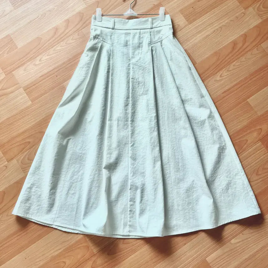 [BUNJANG] White Cotton Long Skirt / 흰 치마 롱 면 화이트 하얀