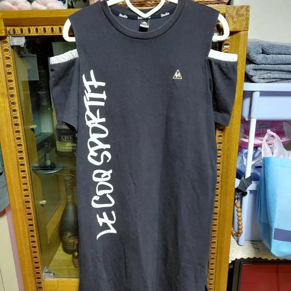 [BUNJANG] Le Coq Sportif Off-Shoulder Dress Size 55 / 르꼬끄 스포르티브 오프숄더 원피스 (55)