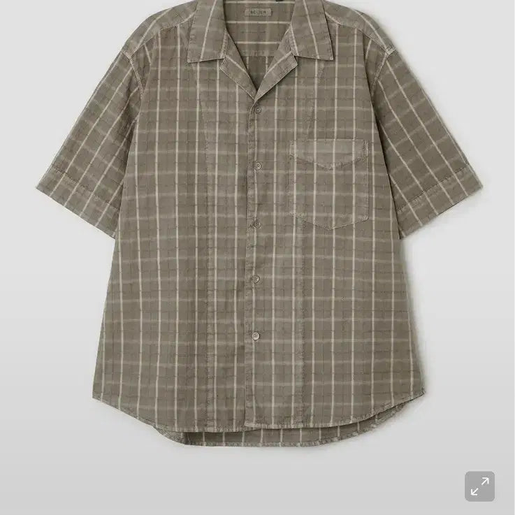 [BUNJANG] 95 Bellier Chico Short Sleeve Shirt Dyed Beige / 95 벨리에 치코 숏 슬리브 셔츠 다이드 베이지 반팔
