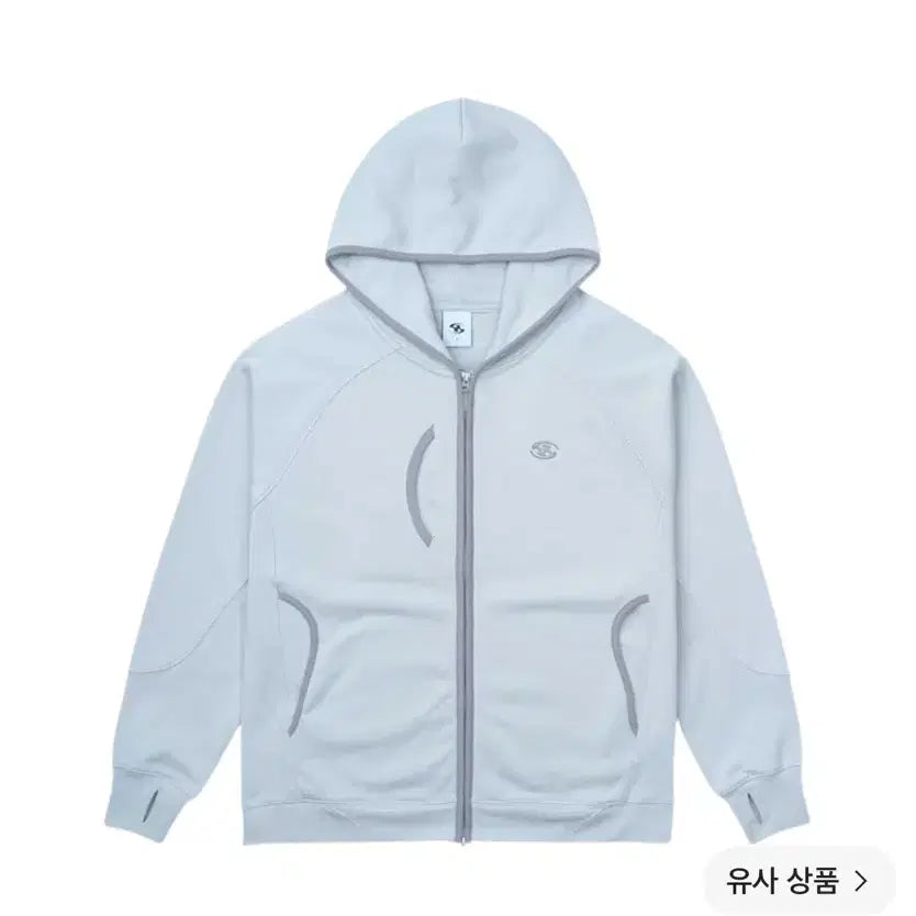 [BUNJANG] Sansan Gear 24SS Hoodie Zip-up Gray / [2] 산산기어 후디 집업 그레이 - 24SS 후드 집업
