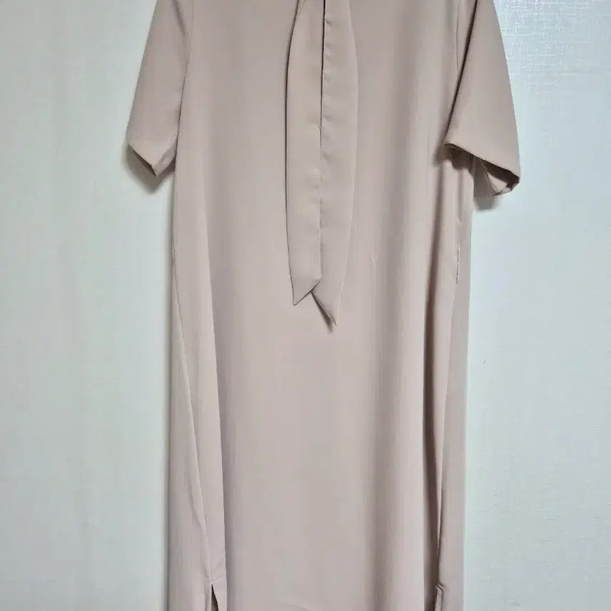 [BUNJANG] Ribbon Detail Long Summer Dress / (새상품) 반팔원피스 롱원피스 여름원피스 리본원피스