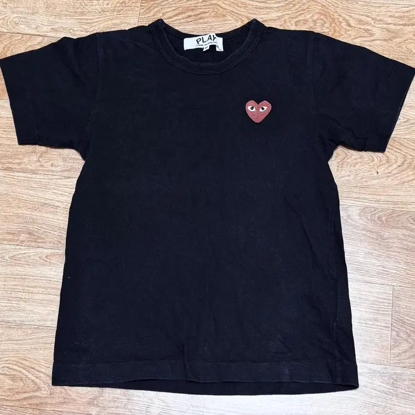 [BUNJANG] Comme des Garçons Play Heart T-Shirt Black Women's L / 꼼데가르송 플레이 하트 반팔티 블랙 여성L