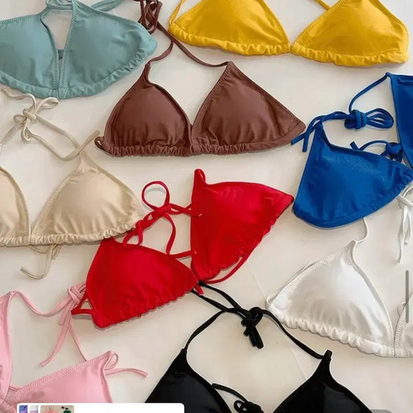 [BUNJANG] Inc-Closet Maldives Triangle String Bikini / 인클로젯 몰디브 삼각 끈 비키니