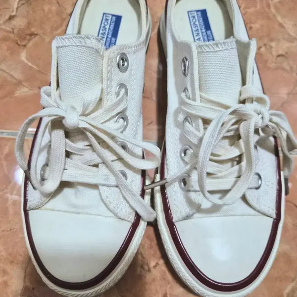[BUNJANG] Canvas Mule Sneakers / 뮬운동화 뮬구두 캔버스운동화 235 240