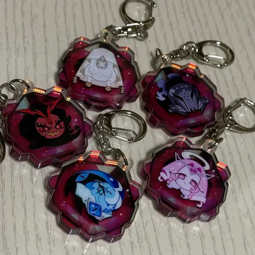 [BUNJANG] Cookie Run Kingdom Beast Soulstone Keychain Bundle / 쿠키런 킹덤 비스트 영혼석 키링 일괄