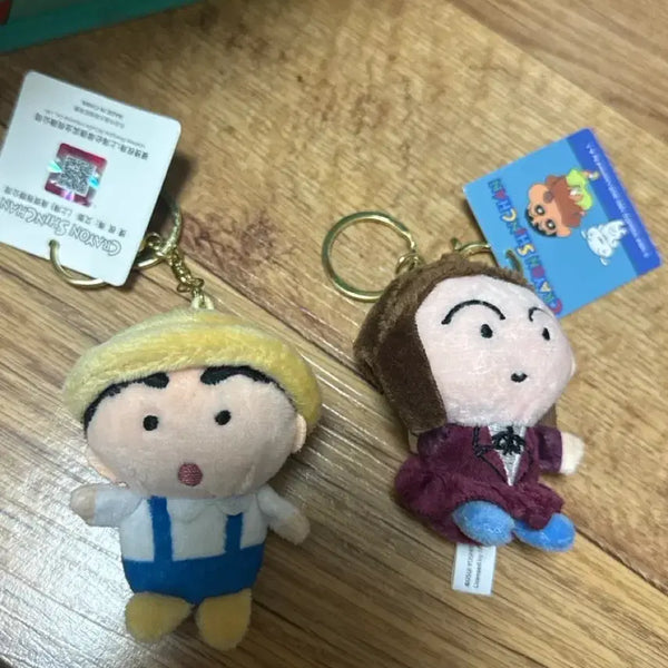 [BUNJANG] Crayon Shin-chan Nodding Doll Keychain (Shin-chan & Suji) / 짱구, 유리 콩눈 인형