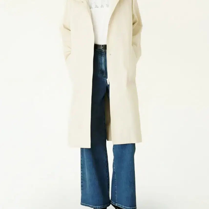 [BUNJANG] DKNY 25SS Liner High Neck Trench Coat Light Beige / 한섬 DKNY (25SS) 라이너 하이넥 트렌치 코트