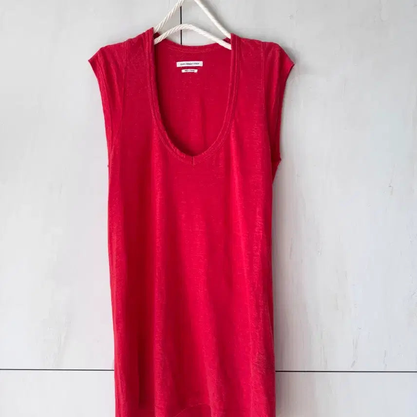 [BUNJANG] Isabel Marant Etoile Red Linen Mini Dress & T-Shirt XS / 최상 컨디션ISABEL MARANT 레드 XS 린넨 미니 원피스&티셔츠(