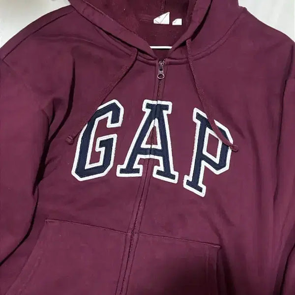 [BUNJANG] GAP Burgundy Hoodie Zip-Up M / gap 갭 버건디 후드집업 판매