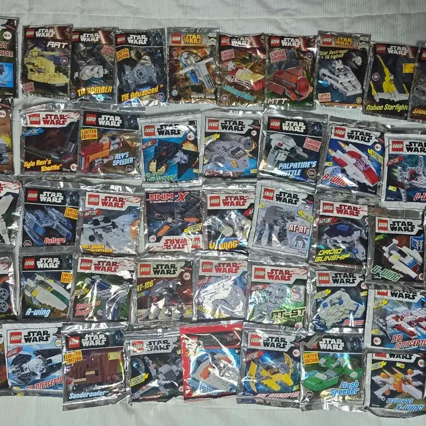 [BUNJANG] LEGO Star Wars Foil Bag 45 Types Sealed Bundle Set / 레고 스타워즈 포일백 45종 미개봉 일괄 판매합니다