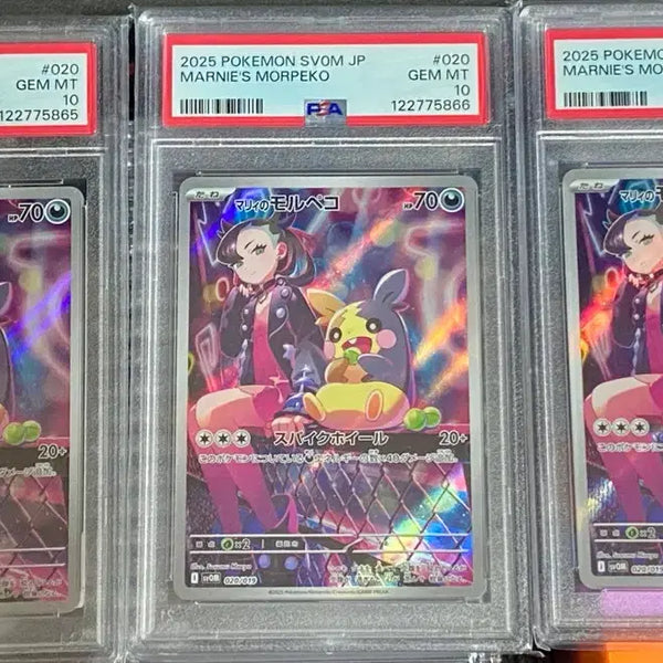 [BUNJANG] Pokemon Card Mari Morupeko PSA 10 3 Consecutive Numbers / 포켓몬 카드 마리 모루페코 2025 PSA 10 3연번