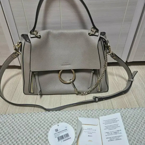 [BUNJANG] Chloé Faye Day Bag Medium Calfskin Tote Bag / (정품) 끌로에 페이데이 카프스킨 토트백 미듐