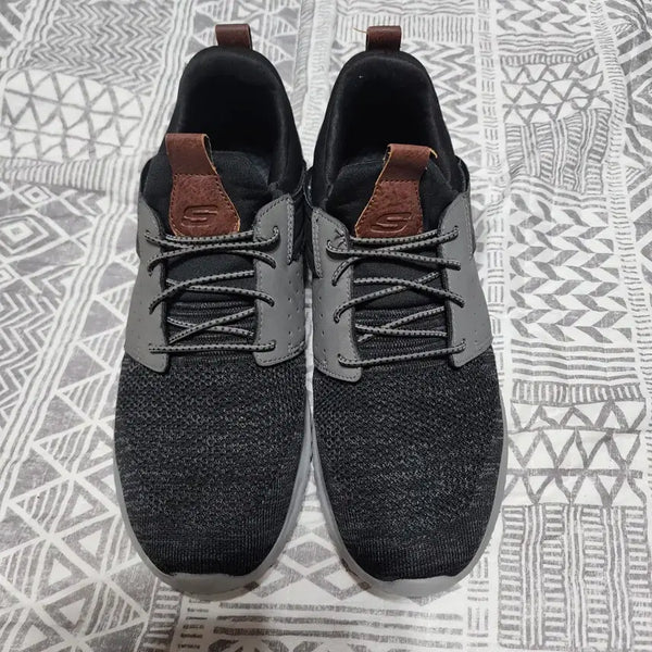 [BUNJANG] Skechers Delson 3.0 Cicada Slip-On Sneakers Black/Grey US 10 / 스케쳐스 슬립온 클래식핏 메모리폼 운동화 us10 280mm
