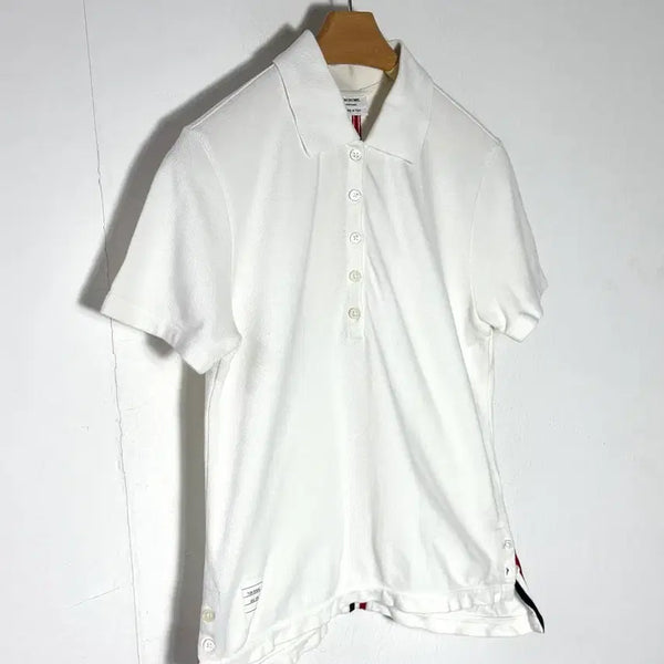 [BUNJANG] Thom Browne White Three-Stripe T-Shirt / 톰브라운 반팔