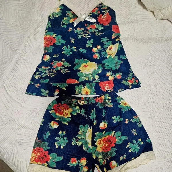 [BUNJANG] Floral Print Pajama Set / 꽃무늬 잠옷 세트