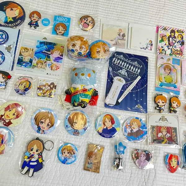 [BUNJANG] King of Prism Shin Do-ha & Hiro Goods Bundle Set / (급처/일괄50개+) 킹오브프리즘 킹프리 신도하 히로 굿즈 세트