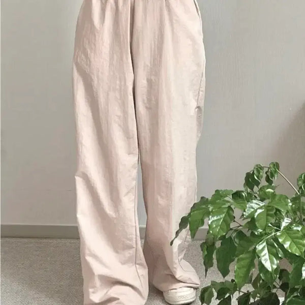 [BUNJANG] Four Nine Pink Black Cool Summer Pants / 포우나인 핑크 블랙 쿨 여름바지 바스락 팬츠 새상품 에이블리