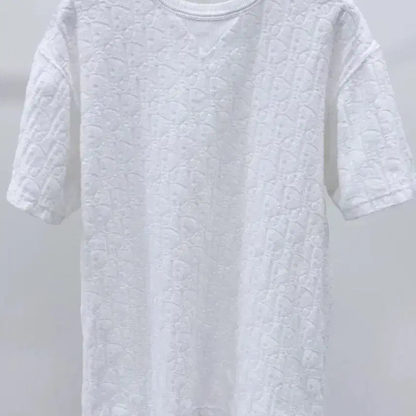[BUNJANG] Dior Oblique Cotton Terry Short Sleeve T-Shirt Size S / 디올 오블리크 코튼 태리 반팔 s 쿨거시60