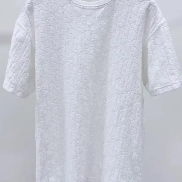 [BUNJANG] Dior Oblique Cotton Terry Short Sleeve T-Shirt Size S / 디올 오블리크 코튼 태리 반팔 s 쿨거시60