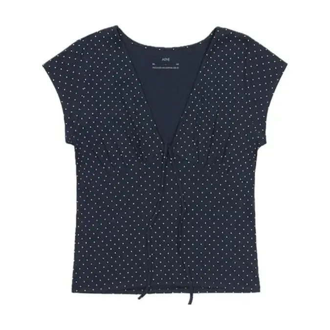 [BUNJANG] Dot String T-Shirt / 도트 스트링 티셔츠