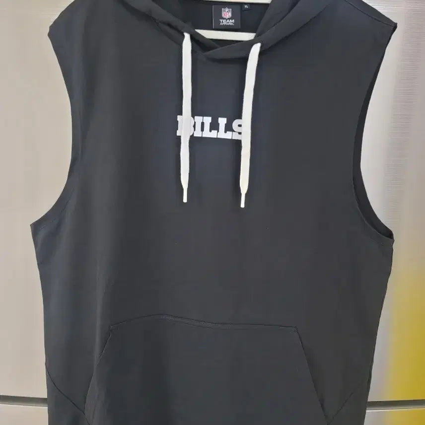 [BUNJANG] NFL Buffalo Bills Sleeveless Hoodie Black XL / NFL 빌스 민소매 후드티 검정 XL 새상품급