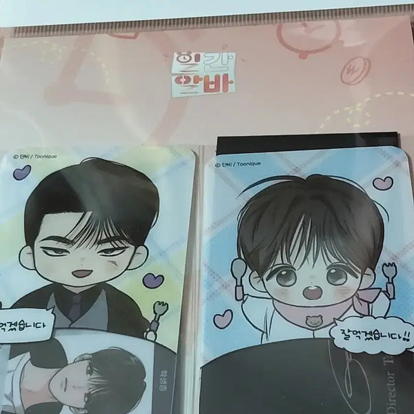 [BUNJANG] Toonique Daily Alba Transparent Photocard Set / 투니크 일간알바 투명포카세트+포카