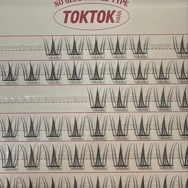 [BUNJANG] Corinco Tok Tok Hara No-Glue Eyelashes (Cherry Coke) / 코링코 톡톡 하라 속눈썹 노글루