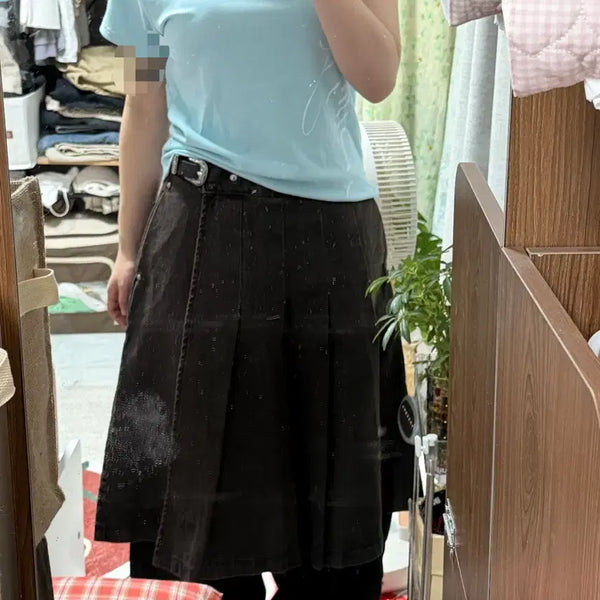 [BUNJANG] OOTJ Wrap Denim Skirt / OOTJ 랩 데님스커트