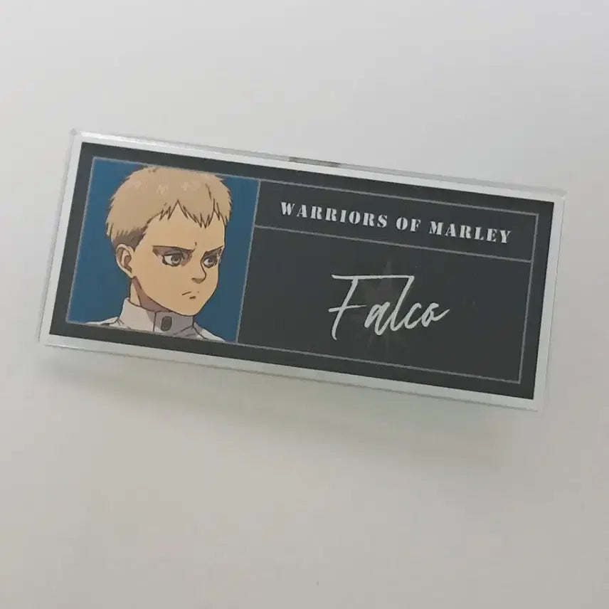 [BUNJANG] Attack on Titan Falco Name Tag Goods / 진격의 거인 팔코 명찰 굿즈
