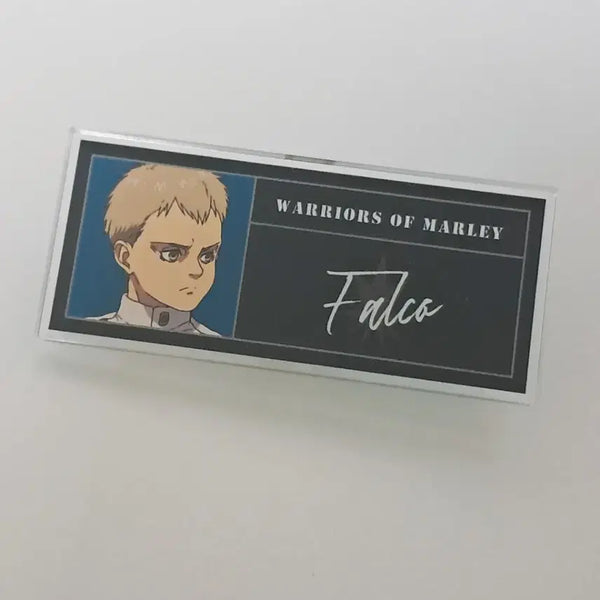 [BUNJANG] Attack on Titan Falco Name Tag Goods / 진격의 거인 팔코 명찰 굿즈
