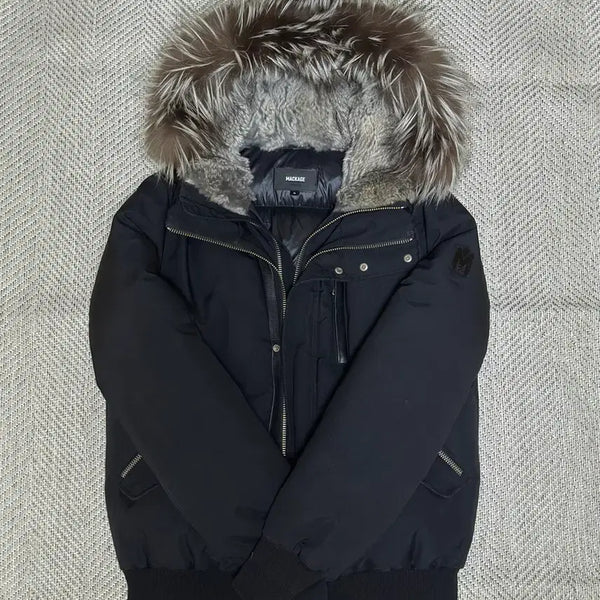 [BUNJANG] Mackage Dixon Silver Fur Padded Jacket (Size 38) / [새상품급/38 size] 맥케이지 딕슨 실버퍼 패딩