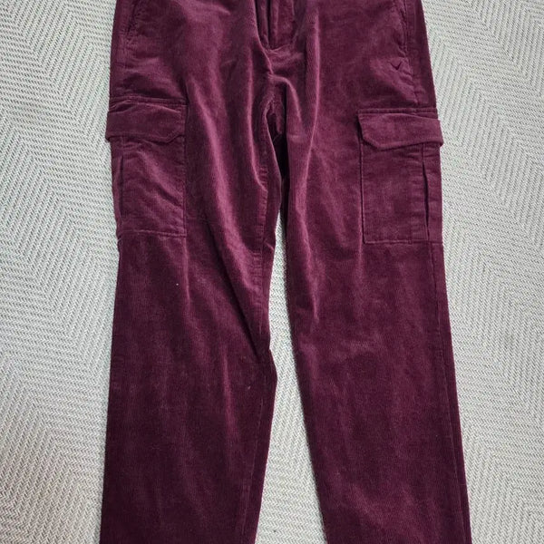 [BUNJANG] Galway Corduroy Cargo Pants Burgundy / 33)갤러웨이 코듀로이 카고  버건디 팬츠
