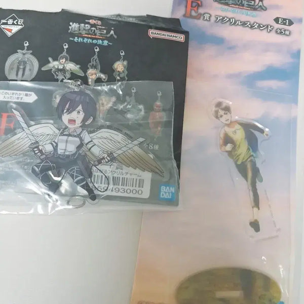 [BUNJANG] Attack on Titan Ichiban Kuji Eren Mikasa Bundle Set / 일괄) 진격거 쿠지 하위상 에렌 미카사