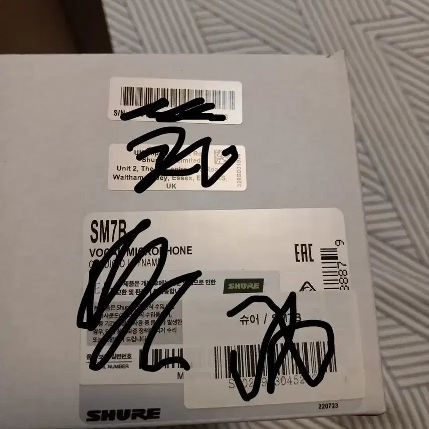 [BUNJANG] Shure SM7B Dynamic Vocal Microphone / SHURE SM7B 슈어 다이나믹 마이크 거의새상품