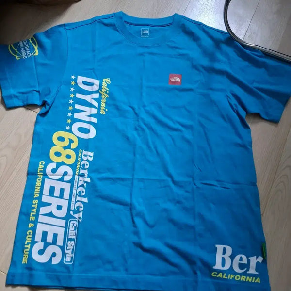 [BUNJANG] The North Face Blue California T-Shirt / 노스페이스 반팔티 블루 캘리포니아