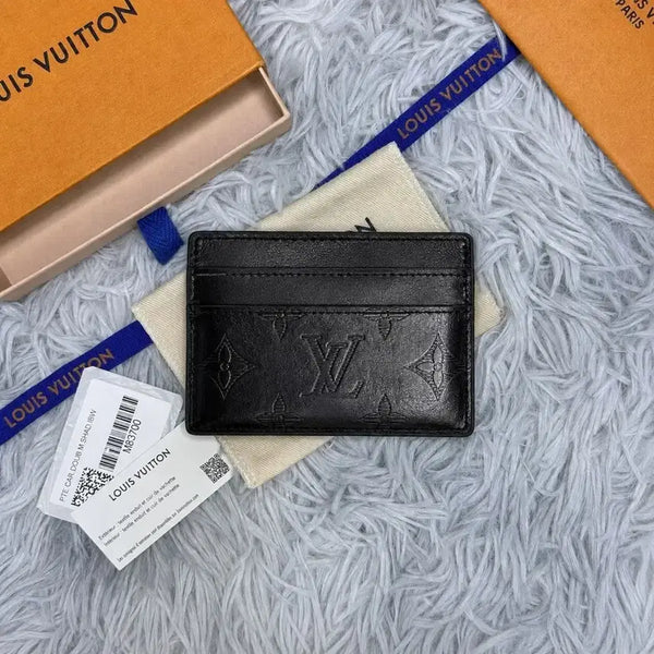 [BUNJANG] Louis Vuitton Shadow Card Holder Black / 루이비통 쉐도우 카드지갑 블랙