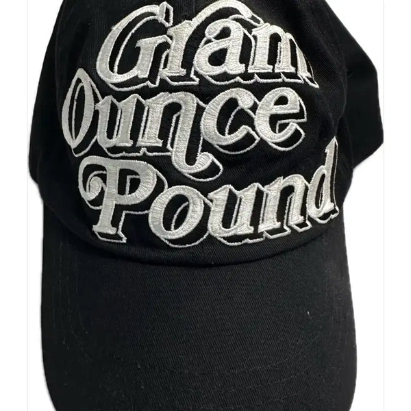 [BUNJANG] Gram Ounce Pound Black Baseball Cap L / Gram Ounce Pound 볼캡 블랙 L