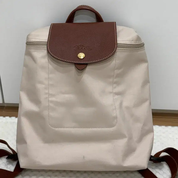 [BUNJANG] Longchamp Le Pliage Backpack M Ivory / 롱샴 르 플리아쥬 백팩 M 아이보리