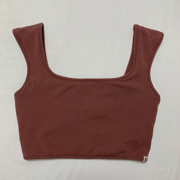 [BUNJANG] Buddy Moodra Square Bralette (Marsala, Size S) / 미착용) 부디무드라 스퀘어 브라탑