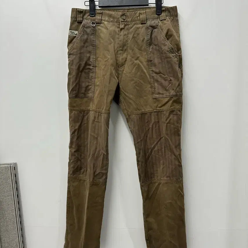 [BUNJANG] Blackyak Khaki Corduroy Patchwork Pants 30 / <만원빈티지 최저가>블랙야크 카키색 코듀로이 패치워크 팬츠 30