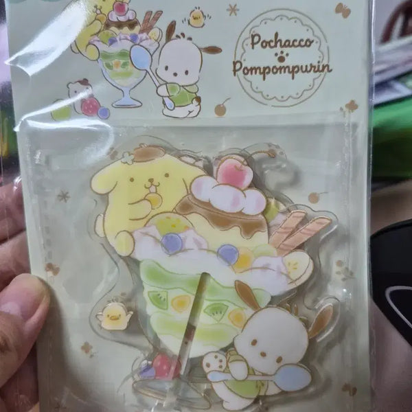 [BUNJANG] Sanrio Pompompurin & Pochacco Acrylic Stand Set / 폼폼푸린, 포차코 아크릴 스탠드