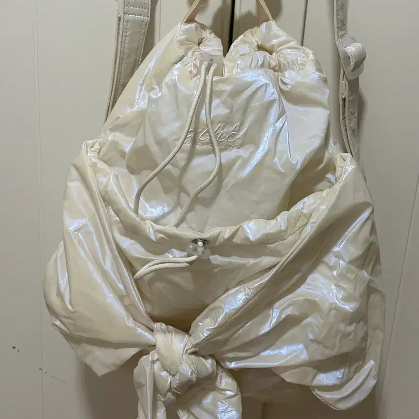 [BUNJANG] Atte Ribbon Backpack White / athe 아떼 리본백팩 화이트