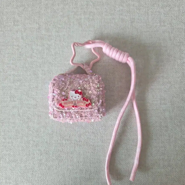 [BUNJANG] Sanrio Hello Kitty Sequin Mini Pouch Airpods Case / (새상품) 산리오 헬로키티 스팽글 미니백 파우치 에어팟 케이스