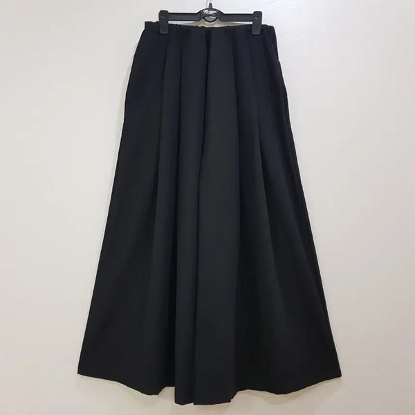 [BUNJANG] High-Waist Pleated Wide-Leg Trousers / (새것) 핀턱 통 와이드 바지 ~66반