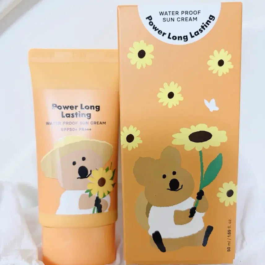 [BUNJANG] The Face Shop Power Long Lasting Sun Cream DinoTang Collaboration 50ml / 더페이스샵 파워 롱래스팅 선크림 50ml(다이노탱 콜라보)