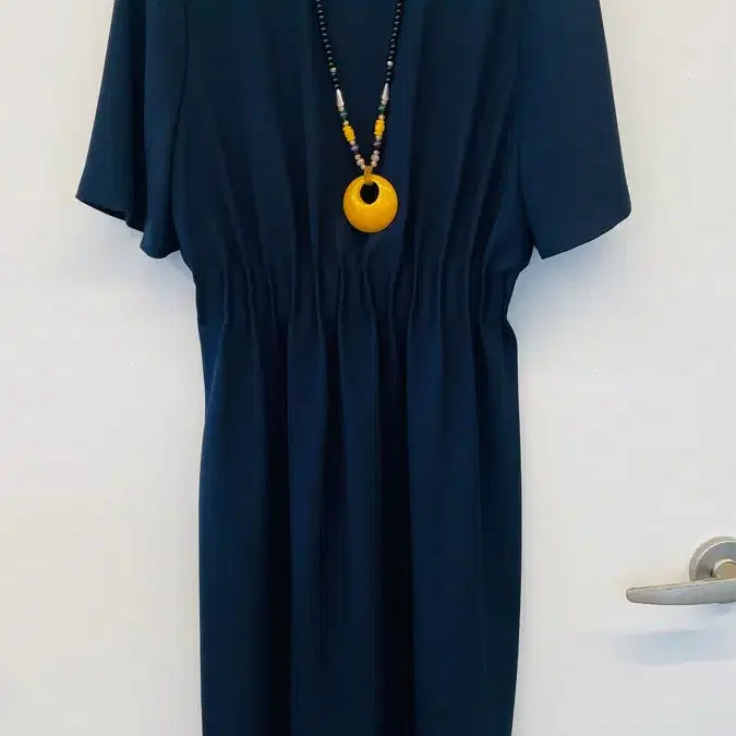 [BUNJANG] Navy Midi Dress / 네이비 원피스