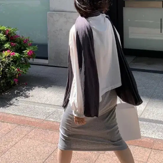 [BUNJANG] Simeet Ritz Skirt Grey / 씨미 리츠 스커트 그레이