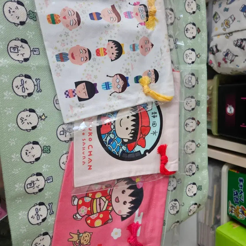 [BUNJANG] Chibi Maruko-chan Pouch Set / 마루코는 아홉살 파우치 세트