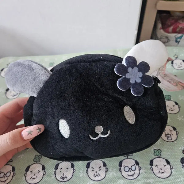 [BUNJANG] Sanrio Black Usahana Pouch / 산리오 블랙우사하나 파우치