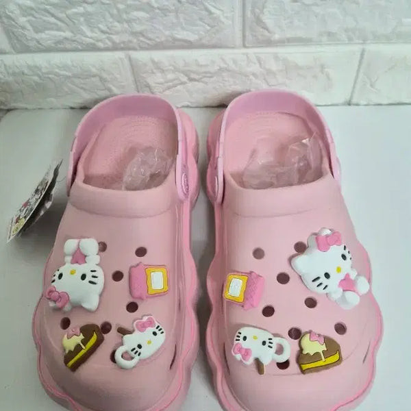 [BUNJANG] Hello Kitty Pink Mule Sandals / 헬로키티 핑크 뮬